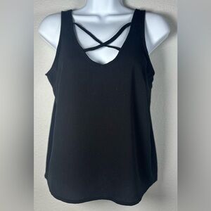 Mimi Chica Women’s Black Strappy Tank Top Size Small